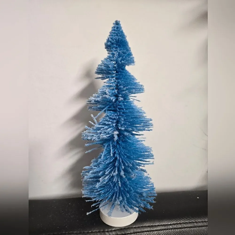 Set of two Pink Blue Christmas Spiral 12